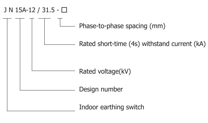 210mm 275mm Indoor High Voltage Ek6 Isolation Earthing Switch